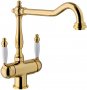 Смеситель для кухни Franke OLD ENGLAND CLEAR WATER золото (115.0370.685) На фото Смеситель для кухни Franke OLD ENGLAND CLEAR WATER золото (115.0370.685)