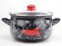 На фото Кастрюля эмалированная Gusto Перчинка 22 см 5.1 л (GT-T-122-P)