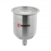 На фото Бачок металлический с внутренней резьбой М16х1.5, 600мл Intertool (PT-1906)