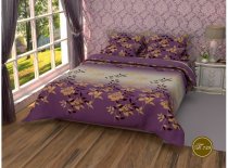 На фото Постельное белье Leleka-Textile Полиэстер 200х220 Фиолетовое Евро