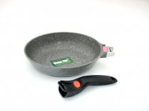 На фото Сковорода со съемной ручкой Fissman LA GRANITE 24x5.6 см (AL-4625.24)