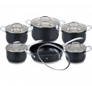 Набор посуды из нержавеющей стали Edenberg 12 предметов (EB-4044) На фото Набор посуды из нержавеющей стали Edenberg 12 предметов (EB-4044)