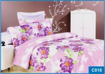 На фото Постельное белье Leleka-Textile Сатин 150х210х2 Розовое Семейное