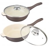 На фото Сотейник Maestro Cast с крышкой 26 см (MR-4526)