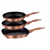 На фото Набор сковород Berlinger Haus Cream Metallic Line (BH-1284)