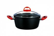 На фото Кастрюля Pyrex Granate 24 см / 4 л с крышкой (GR24AC5)