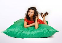 На фото Кресло-мешок Подушка Poparada Green large (PL)