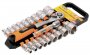 На фото Набор насадок торцевых Mastertool 1/2” с трещоткой 72 зуба, 20 шт CrV (78-1220)
