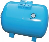 Гидроаккумулятор VOLKS pumpe 80 л 10 bar горизонтальный c манометром На фото Гидроаккумулятор VOLKS pumpe 80 л 10 bar горизонтальный c манометром