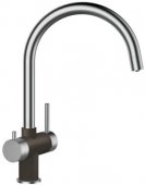 Кухонный смеситель Schock Ares Mocha-63 хром/кофе (56100063) На фото Кухонный смеситель Schock Ares Mocha-63 хром/кофе (56100063)