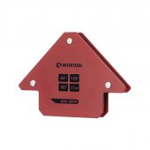 На фото Сварочный магнит Intertool стрела 45° 90° 135° 11 кг 70×80×14 мм (MW-0004)