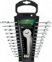 На фото Набор ключей комбинированных Toptul 12 шт 1/4"-7/8" на холдере (GBAC1201)