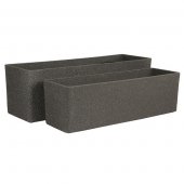 На фото Набор горшков для цветов Time Eco темно-серый 2 шт (8712799814707)