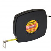 На фото Рулетка стальная лента Sigma 30м*10мм (черная) (3816301)