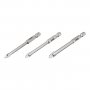 На фото Набор сверл по стеклу и керамике Intertool 5+6+8 мм HEX 1/4''(6.35mm) (SD-0293)