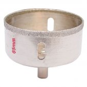 На фото Коронка трубчатая Intertool по стеклу и керамике 65мм (SD-0373)