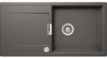 На фото Кухонная мойка Schock Mono D100 L Silverstone-91 (53056091)