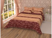 На фото Постельное белье Leleka-Textile Полиэстер 145х210 Оранжевое Полуторные