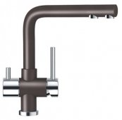 Смеситель для кухни Schock Wellus Vintage-79 коричневый (57000179) На фото Смеситель для кухни Schock Wellus Vintage-79 коричневый (57000179)