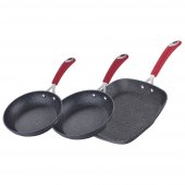 На фото Набор сковород Berlinger Haus Black Stone Touch Line 3 предмета (BH-1176)