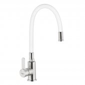 Смеситель для кухни с гибким силиконовым изливом IBERGRIF M22119-3 (IB0064) На фото Смеситель для кухни с гибким силиконовым изливом IBERGRIF M22119-3 (IB0064)