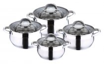 На фото Набор кастрюль Wellberg 8 предметов (WB-1411)
