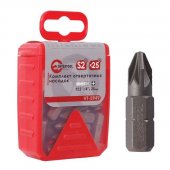 Комплект отверточных бит Intertool PZ2 1/4"*25мм 25шт (VT-5949) На фото Комплект отверточных бит Intertool PZ2 1/4"*25мм 25шт (VT-5949)