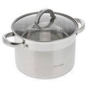 На фото Кастрюля Wellberg 20х14.5 см 4.5 л (WB-9821)