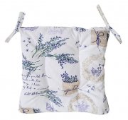 На фото Подушка для стула Прованс Лаванда Living 40x40 см Синяя (.001034)