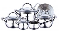 На фото Набор посуды Bergner 10 предметов (BG-6529)