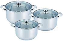 На фото Набор посуды из нержавеющей стали Benson 6 предметов (BN-213)