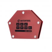 На фото Сварочный магнит Intertool трапеция 30° 45° 60° 75° 90° 135° 22 кг 115×90×17 мм (MW-0002)