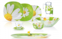 Сервиз столовый Luminarc Carina Paquerette Green 46 предметов (N4870) На фото Сервиз столовый Luminarc Carina Paquerette Green 46 предметов (N4870)