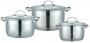 На фото Набор кастрюль из нержавеющей стали Bohmann 6 предметов (BH 1906)