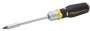 На фото Отвертка реверсивная Stanley FatMax Multibit трещотка, пистолетная ручка, 12 шт (FMHT0-62690)