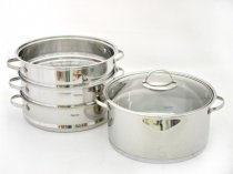 На фото Кастрюля Fissman Asparagus для варки мантов 28x12см (SS-5108.28)