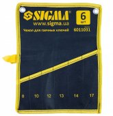 На фото Чехол Sigma для гаечных ключей 6шт (6011031)