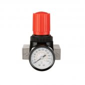 На фото Регулятор давления Intertool 1/4", 1-16 бар, 1600 л/мин, профессиональный (PT-1429)