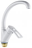 Смеситель для кухни Cron Hansberg 777 на гайке WHITE (CR0790) На фото Смеситель для кухни Cron Hansberg 777 на гайке WHITE (CR0790)