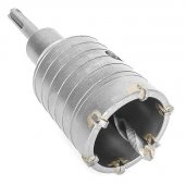 На фото Коронка Intertool по бетону 50мм и переходник SDS Plus 100мм (SD-7050)
