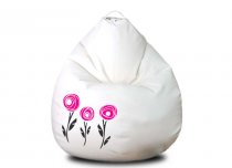 На фото Кресло-груша Pink Art Bel.i.v. White-Pink (1116)