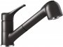 Кухонный смеситель Schock Leva Nero-13 черный (51112013) На фото Кухонный смеситель Schock Leva Nero-13 черный (51112013)