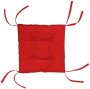 На фото Подушка на стул DOTINEM COLOR красная 40х40 (борт 5см)  (213109-4)