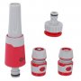 На фото Насадка для полива Intertool с плавной регулировкой 1/2" и адаптер с конектором (GE-0026)