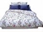 На фото Комплект постельного белья Руно 143х215 см 4шт Полуторный Сиреневая Вышивка (1.137К_Бузкова вишивка)
