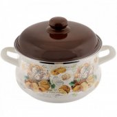 На фото Кастрюля эмалированная Metrot "Сластена" 16х11 см 2 л (136910)