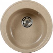 На фото Кухонная мойка Brenor Werbena 10 04 Темный Песок