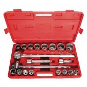 На фото Набор головок и комплектующих Intertool 21шт 3/4", гол. 6гр., 19-50мм (HT-2221)