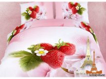 На фото Комплект постельного белья Love you Лакомка 230х245 см 4шт Евро Розовый (fs 466)