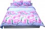 На фото Комплект постельного белья Руно Орхидея 220х240 см 5шт Семейный Фиолетовый (6.114БК_4560 01 Орхідея)